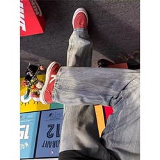 CP1151-P44美式复古牛仔裤男款夏季痞帅cleanfit直筒微喇裤，男装牛仔裤，电商B323A