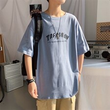 ！2021春夏纯棉男士短袖T恤百搭圆领半袖体恤上衣T236特P20，男装T恤，电商B220
