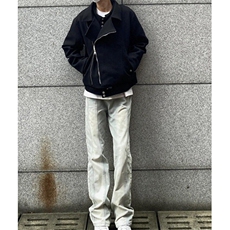 高街复古水洗浅色微喇牛仔裤男潮牌vibe痞帅直筒长裤NK6096，男装牛仔裤，星座1116A（原606A-3）