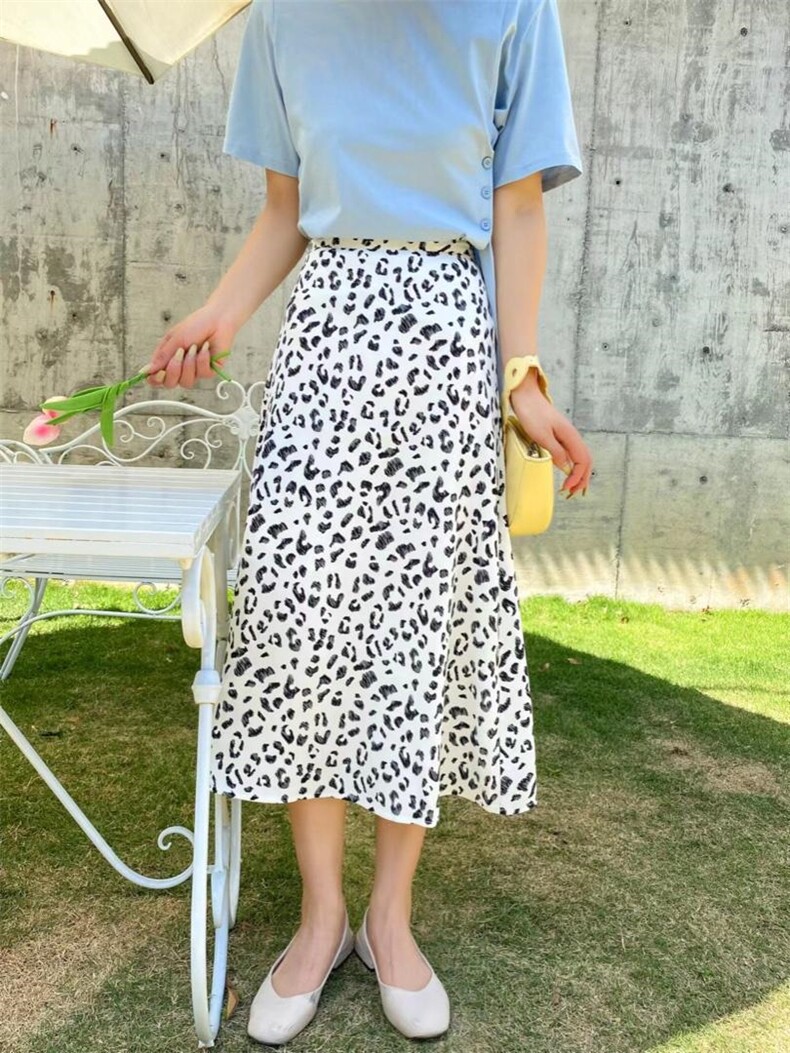 豹纹半裙，女装半身裙，MY PRINCESS