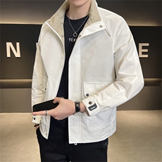 DS-A225-92313秋季新款外套立领帅气青年夹克百搭时尚潮流上衣，男装夹克，电商A225