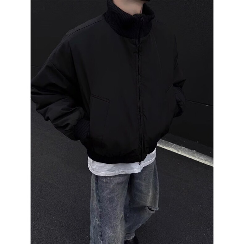 W10339-P60网图现货飞行夹克外套潮牌痞帅廓形短款高街棒球服,男装夹克,星座1608