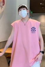 已注册抖音得物品质纯棉250克重磅男无袖背心T恤T593P28控39，男装T恤，电商C408(原B339-1)
