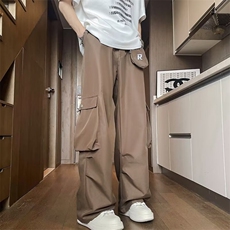 美式高街工装裤男款春秋季潮牌户外机能冲锋裤直筒休闲，男装休闲裤，星座716-3