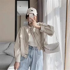 秋季皮衣，女装皮衣，卡薇尔