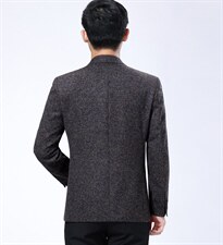 2023春秋季纯色西服男单西中年爸爸商务休闲领导干部西装免烫男装，男装西服，电商B212（原钱塘6029）