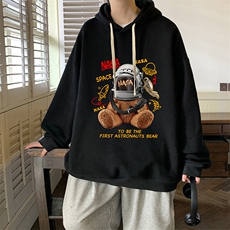 纯棉连帽卫衣男大码运动帽衫宽松薄WY2281-P35，男装卫衣，电商A040