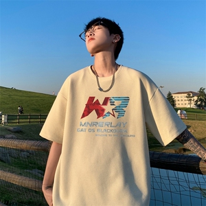 量大优！ 供视频！港风 华夫格短袖T恤半袖男HT227-特P18图片
