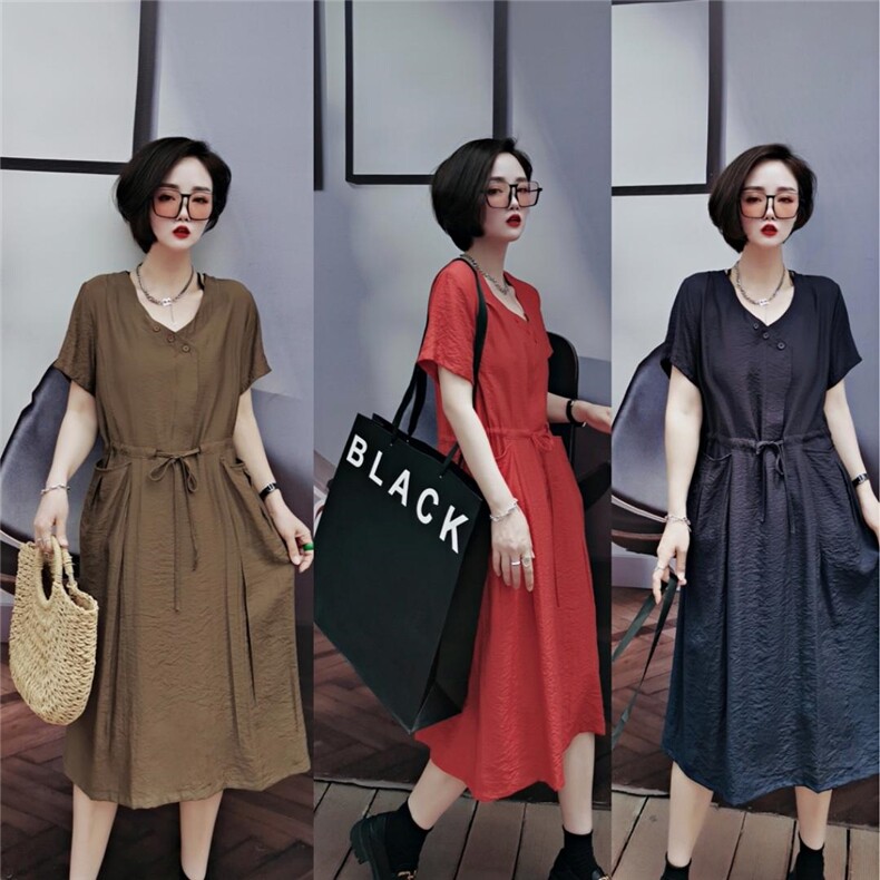 夏季新款休闲连衣裙，女装连衣裙，芷箐伊苑