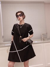 韩版连衣裙ＭL，女装连衣裙，可纳奇