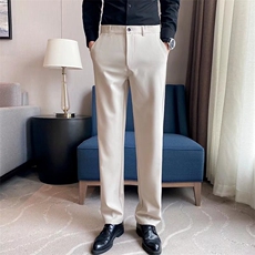 轻熟风小西裤长裤商务正装韩版修身小脚裤九分男士西装裤A1-P45，男装休闲裤，星座1116A-2（原606A-1）