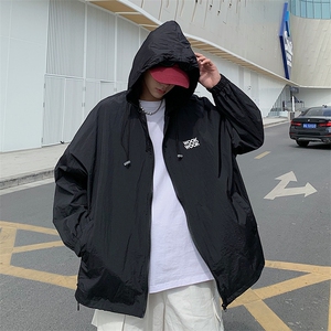 外套男夏季2022新款宽松潮牌男生运动上衣休闲衣服防晒衣J153P40图片