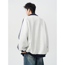 网络图现货美式复古潮牌三条杠撞色加绒加厚夹克JR6798-P50，男装夹克，星座715-7