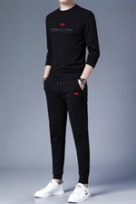 中年运动套装男春秋季2023新款套头卫衣两件套大码中老年休闲服装，男装休闲套装，电商B212（原钱塘6029）