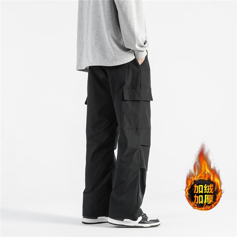 抖音伞兵裤工装裤港风长裤机能休闲裤长裤K513-特P30加绒45，男装工装外套，电商A099