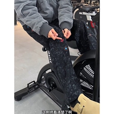 现货复古刺绣阔腿休闲直筒卫裤K341特P38，男装休闲裤，星座205-3