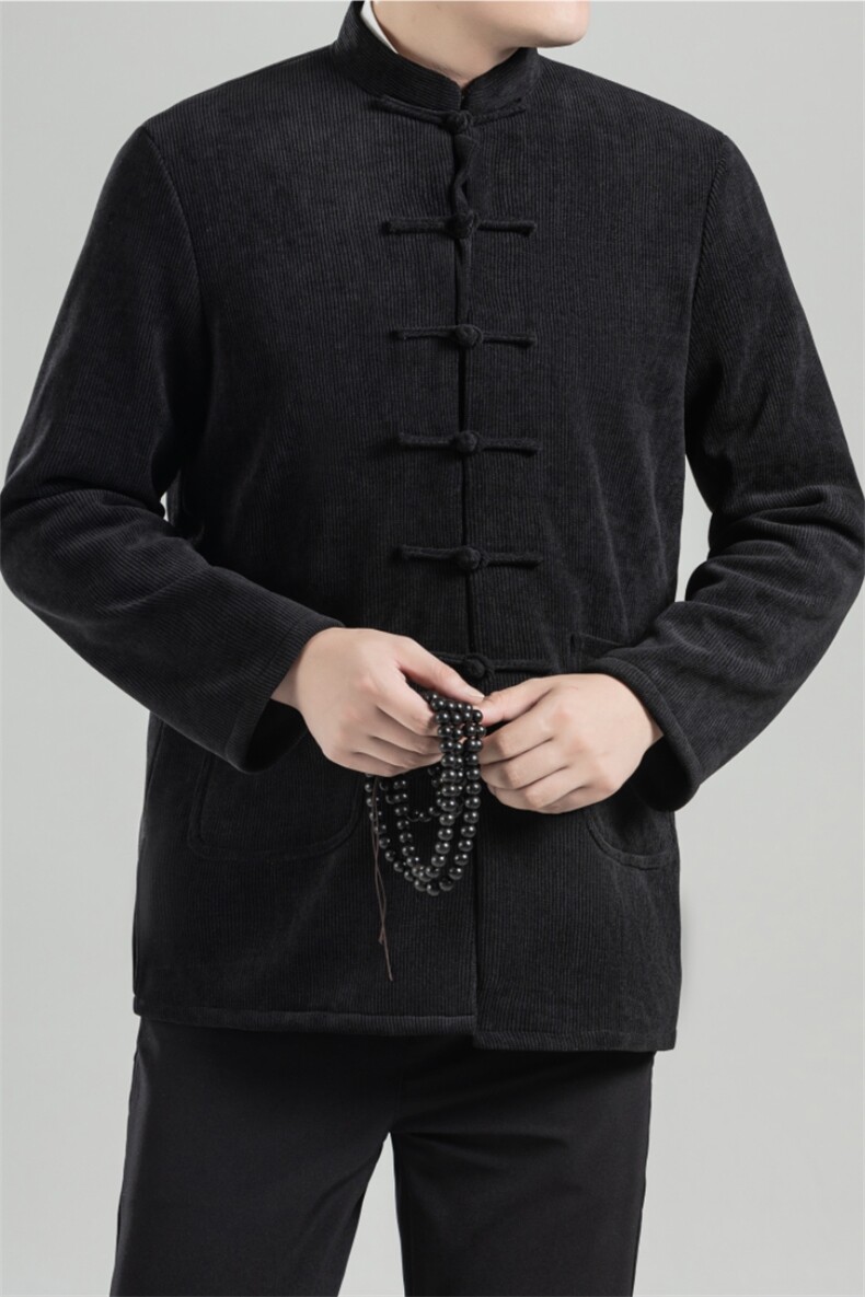 风冬季现货灯芯绒唐装加绒加厚保暖复古大码外套8688-P180,男装棉衣,星座1105-3