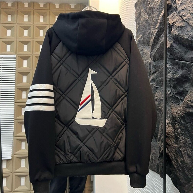 网络图现货连帽棉服刺绣潮牌宽松飞行员夹克棉衣外套RX88-P75图片