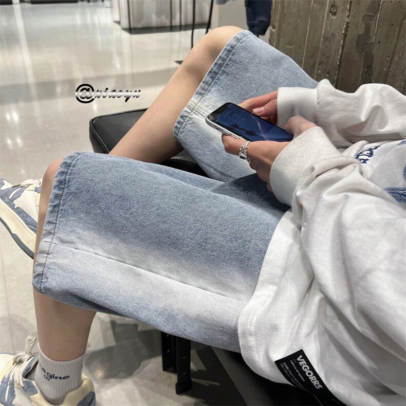 XZ616夏季新款渐变牛仔短裤五分裤TY328P45控58主推差价,男装牛仔裤,星座512A（原616）