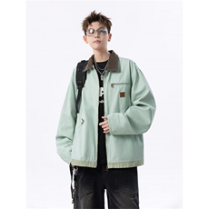 706-GZ03-P60特P大量现货春季港风男士撞色拼接翻领夹克外套，男装夹克，星座706