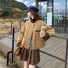 【新品】赵露思同款夹棉加厚工装棉服外套女5151-P165-K238，女装棉衣/棉服，2C126