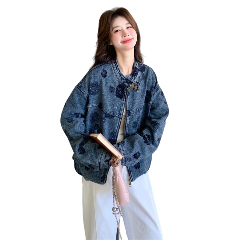 出货春新款提花牛仔外套2c198-6818-P165K248,女装短外套,2C198