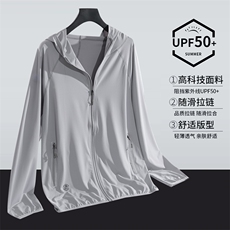 UPF50+夏季冰丝透气轻薄防晒衣男女皮肤衣568P55，男装防晒衣，电商A309