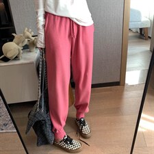 多色针织束脚裤，其它，XTZ style