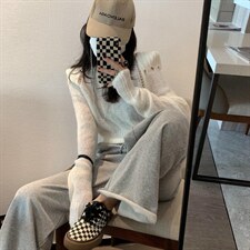 垫肩毛衣，女装针织衫/毛衣，XTZ style