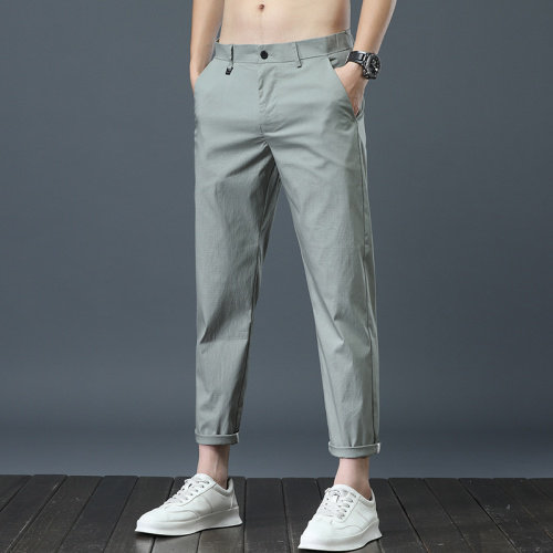 有现货西裤男2021夏季弹力九分裤发型师男士韩版休闲裤，男装休闲裤，星座224