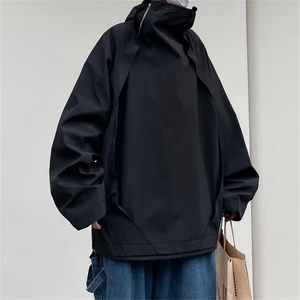 冲锋衣男潮牌高领防风防水机能工装夹克日系cityboy外套WJ208-P60图片