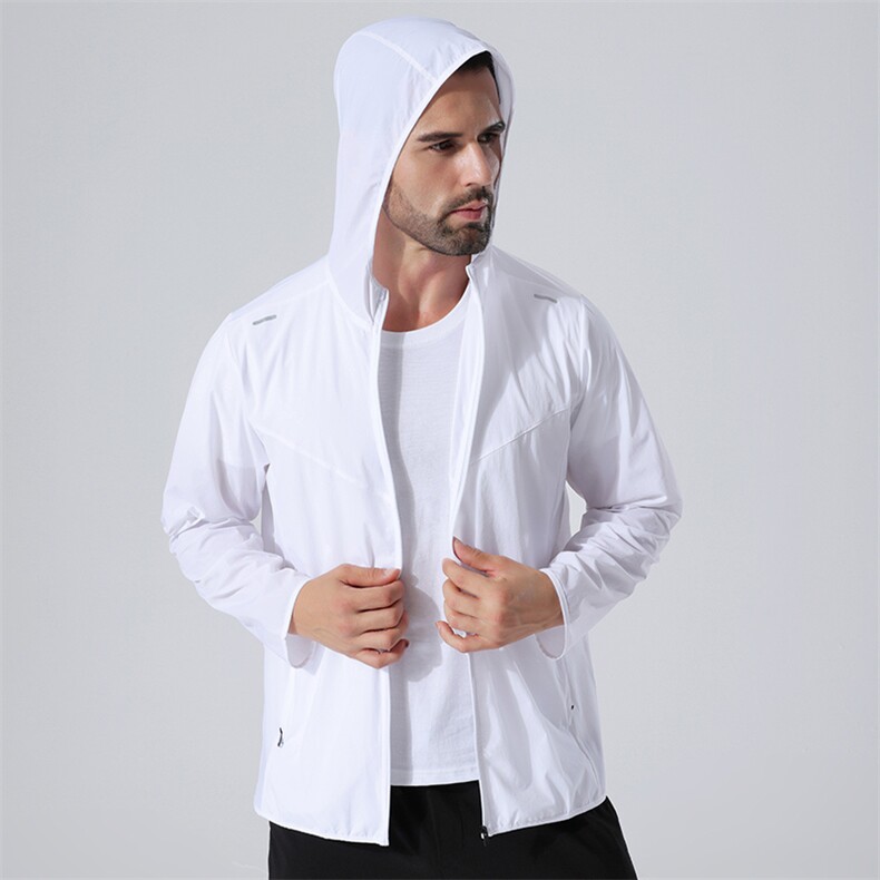 时尚男士秋季连帽防风防水简约款冲锋衣工装外套，男装工装外套，玖雅羊绒