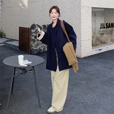 韩系高级感毛呢外套女冬季2025新款巨好看洋气百搭小个子显瘦大衣，女装毛呢外套，2C159