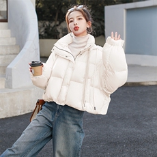 210现货高级感超好看短款90绒加厚保暖羽绒服210-3295-P320-K468，女装羽绒服，韩蜜菓
