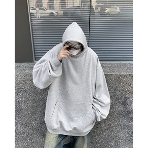 复古小众设计感连帽卫衣男春季新款情侣休闲运动外套 W8098-P42图片