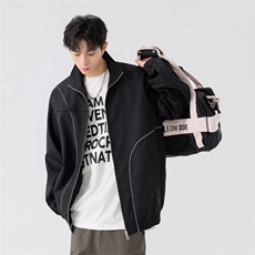 25春新款高街美式夹克宽松得物二开模特图现货C323-1-JK6004-P78，男装夹克，电商C323-1