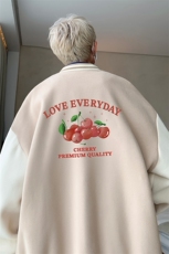 摇粒绒棒球服男大码开衫卫衣男夹克BF86325-P65，男装夹克，电商A040