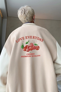 摇粒绒棒球服男大码开衫卫衣男夹克 BF86325-P65图片