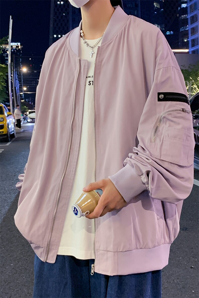 新款飞行夹克男美式复古棒球服外套高街潮牌CYJK9271P-75控价109,男装夹克,电商A128