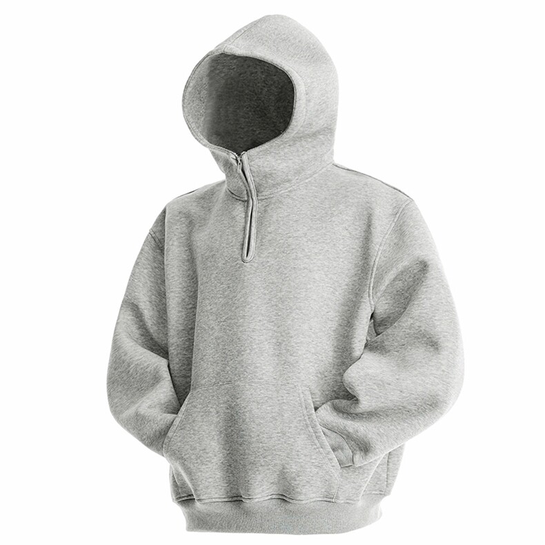 抖音得物高品质二开25秋冬美式重磅宽松纯色连帽拉链高领卫衣W65，男装卫衣，电商A486