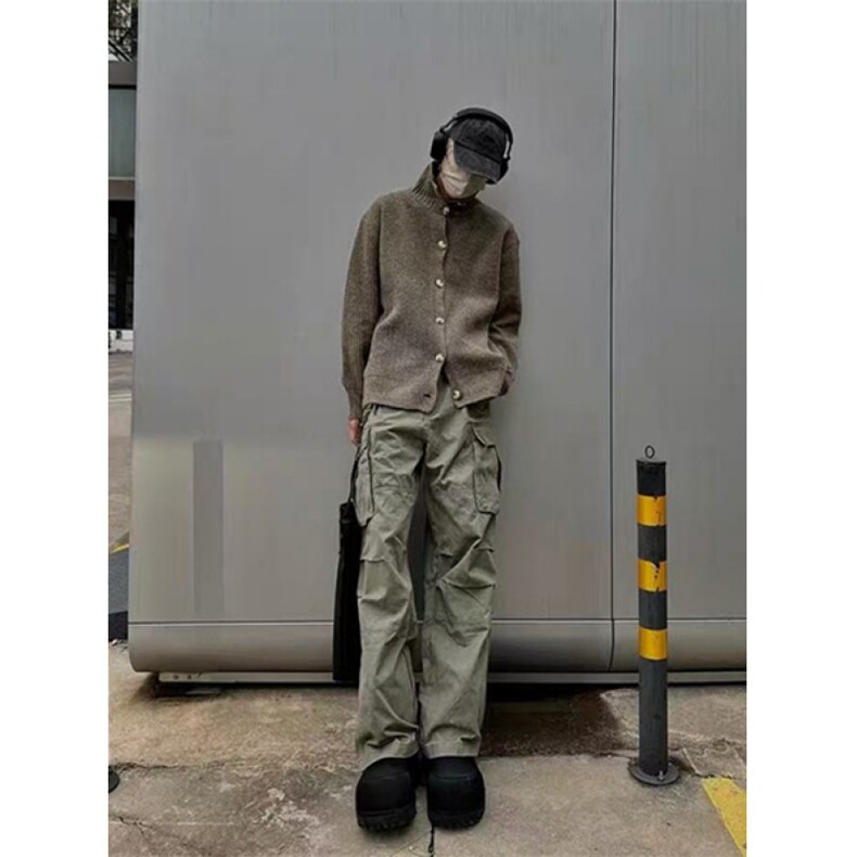 春秋羊毛混纺针织开衫毛衣男女圆领慵懒风保暖线衣外套MC00,男装针织衫/毛衣,星座1116A（原606A-3）