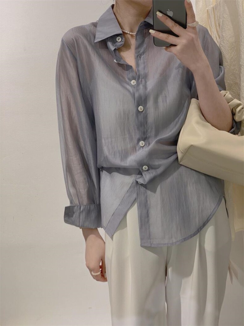 防晒衬衫，女装衬衫，驿谷