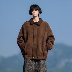 M9619-P110 冬季美式新款皮毛一体棉衣图片
