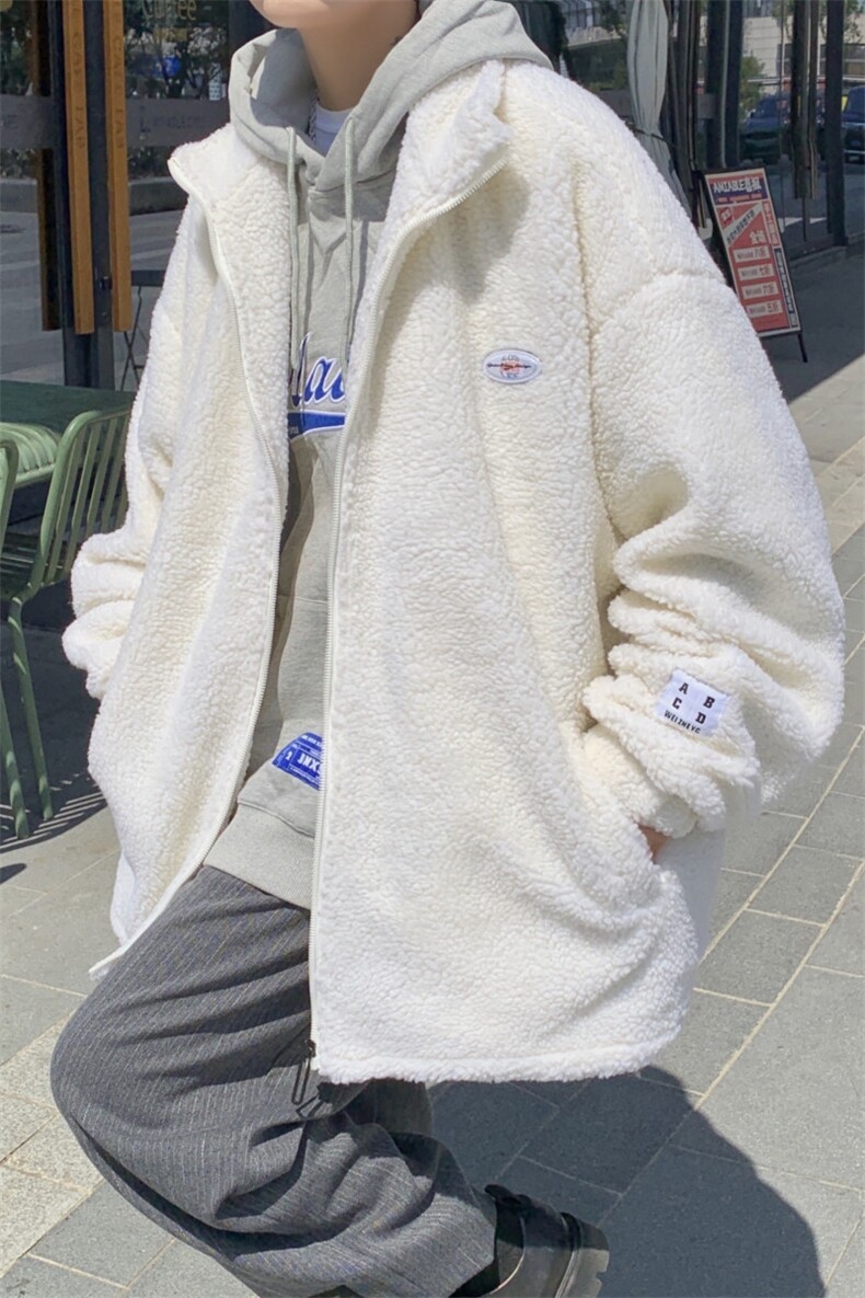 冬装羊羔绒棉服外套潮流宽松休闲加厚棉衣A161-2-276-P95，男装棉衣，电商A161-2