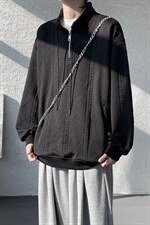 卫衣男春季新款港风宽松提花大码长袖T套头上衣WY9975-特P42，男装T恤，星座214-3