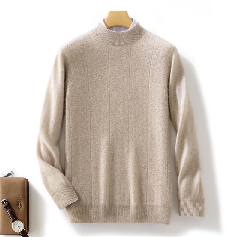 2024年秋冬季澳洲羊毛商务休闲简约适中羊毛衫，男装羊毛衫，忠诺羊绒