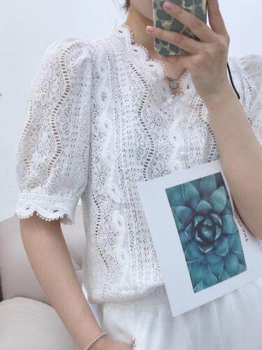 夏季新款工艺款小衫，女装，依洛菲