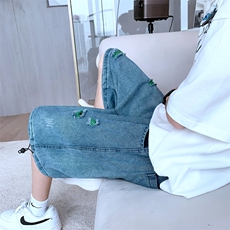 潮流春季牛仔裤男牛仔短裤ND210P38，男装牛仔裤，星座1116-2