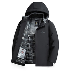 棉衣外套男连帽可拆卸2024新款中年爸爸冬装棉服上衣，男装棉衣，电商B212（原钱塘6029）