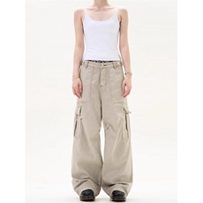 AK2056-P66美式高街潮流痞帅港风复古做旧牛仔裤，女装休闲裤，星座617A-2